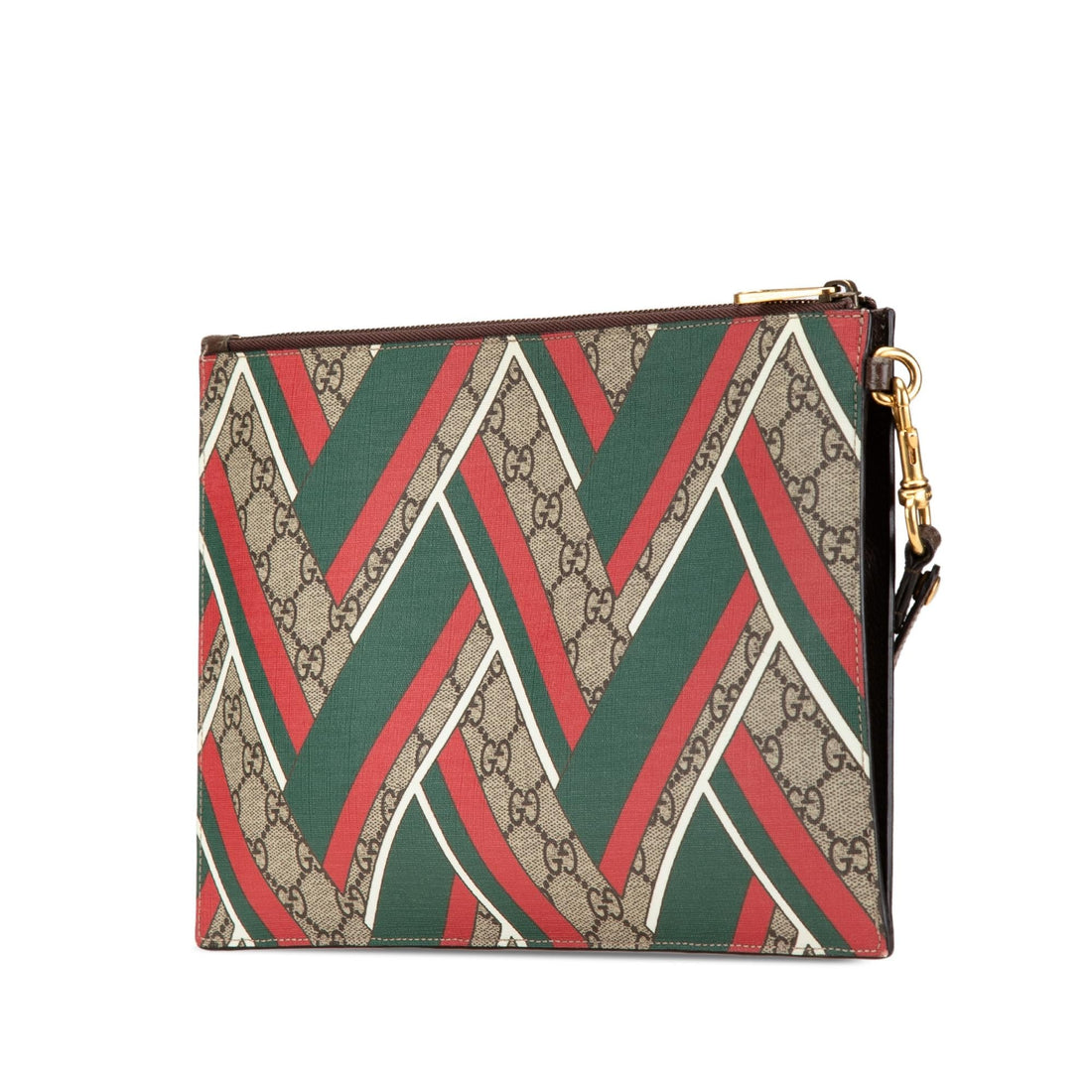 Gucci GG Supreme Chevron Clutch