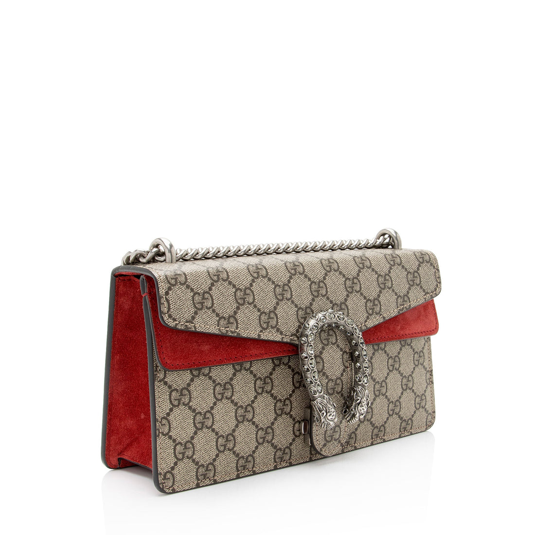 Gucci GG Supreme Crystal Dionysus Small Shoulder Bag (SHF-ILehqS)