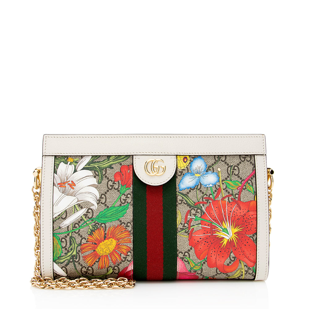 Gucci GG Supreme Flora Ophidia Shoulder Bag (SHF-21998)