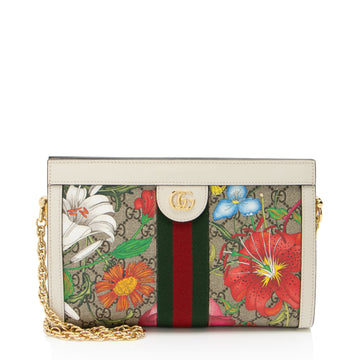 Gucci GG Supreme Flora Ophidia Shoulder Bag (SHF-4KDHW3)