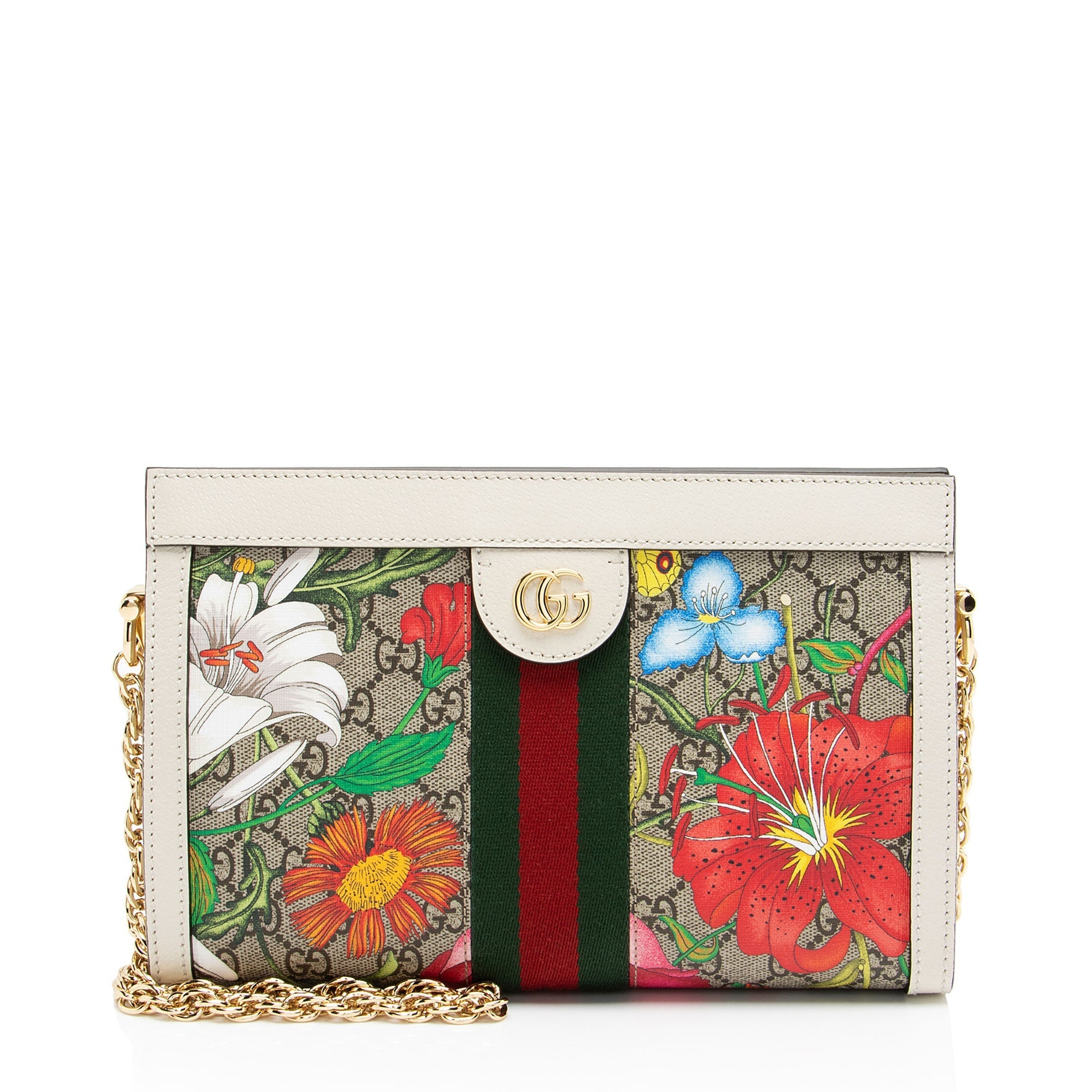Gucci GG Supreme Flora Ophidia Shoulder Bag