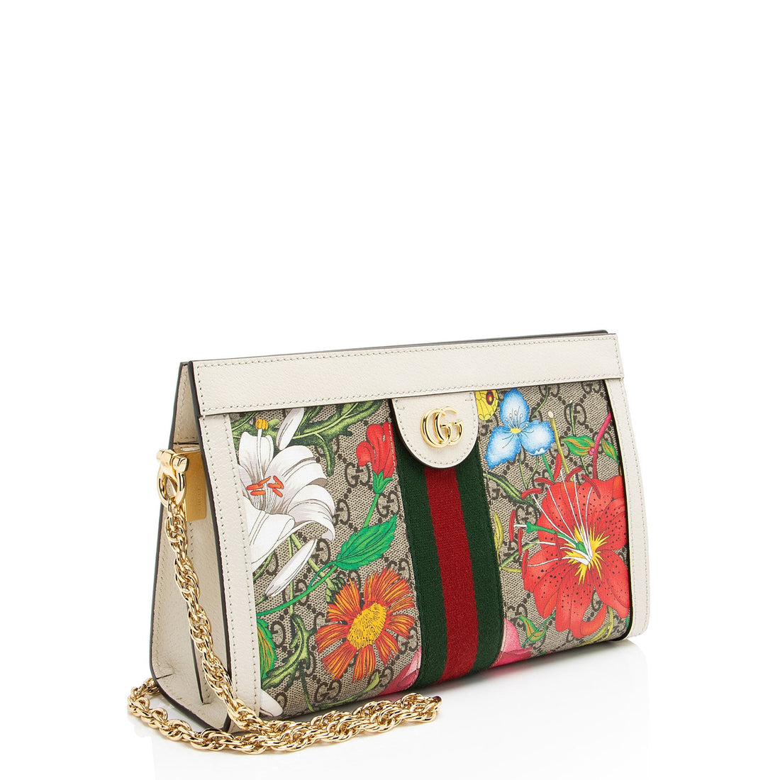 Gucci GG Supreme Flora Ophidia Shoulder Bag