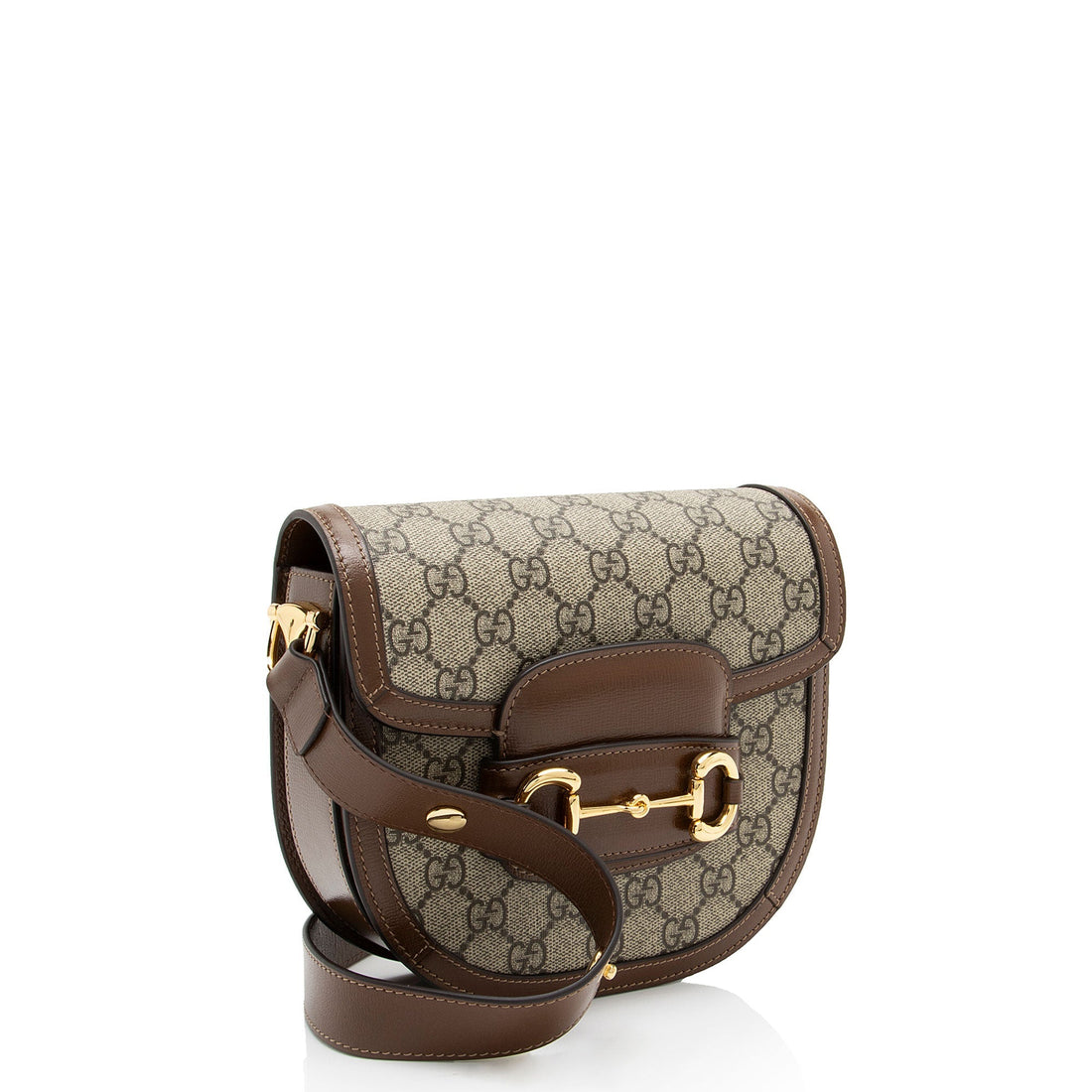 Gucci GG Supreme Horsebit 1955 Mini Rounded Shoulder Bag