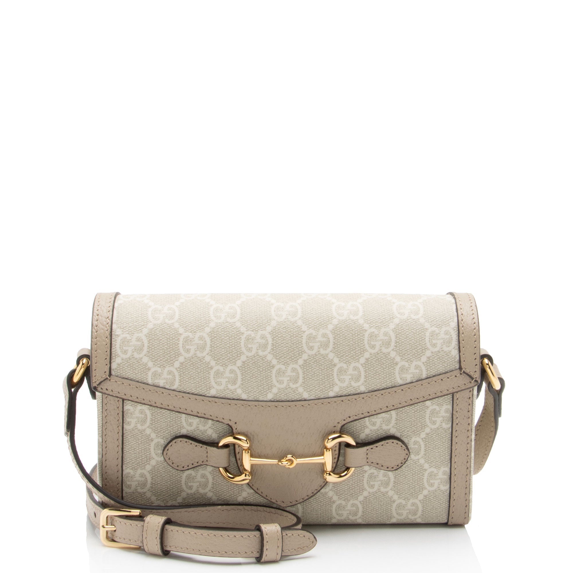 Gucci GG Supreme Horsebit 1955 Mini Shoulder Bag (SHF-FQ4V0d)