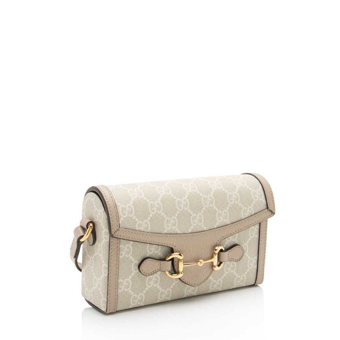 Gucci GG Supreme Horsebit 1955 Mini Shoulder Bag (SHF-FQ4V0d)