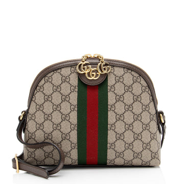 Gucci GG Supreme Ophidia Dome Small Shoulder Bag (SHF-CvGXdp)