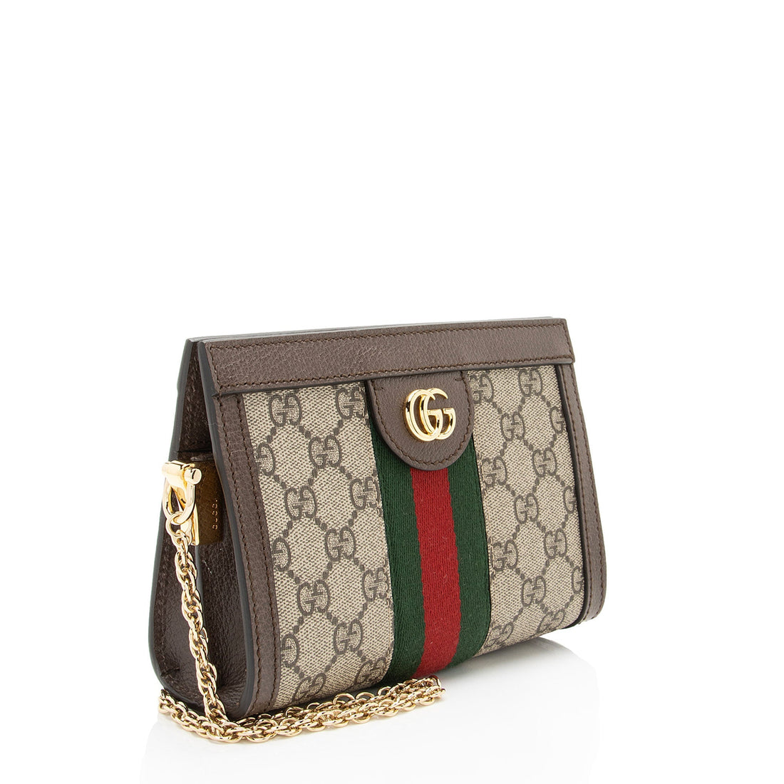 Gucci GG Supreme Ophidia Mini Chain Shoulder Bag (SHF-SgHmHl)