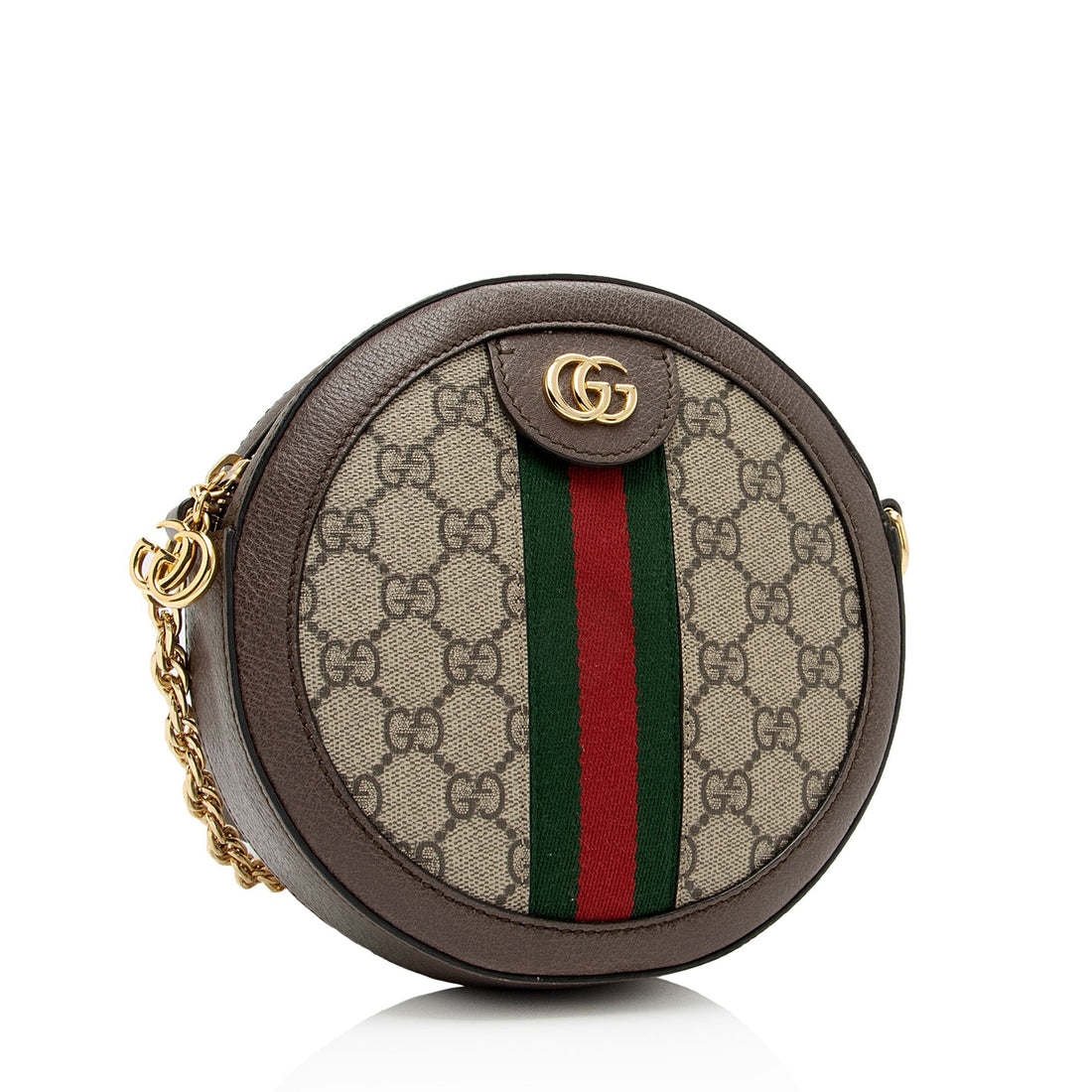 Gucci GG Supreme Ophidia Round Mini Shoulder Bag (SHF-8cDhBq)