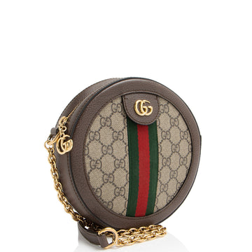 Gucci GG Supreme Ophidia Round Mini Shoulder Bag