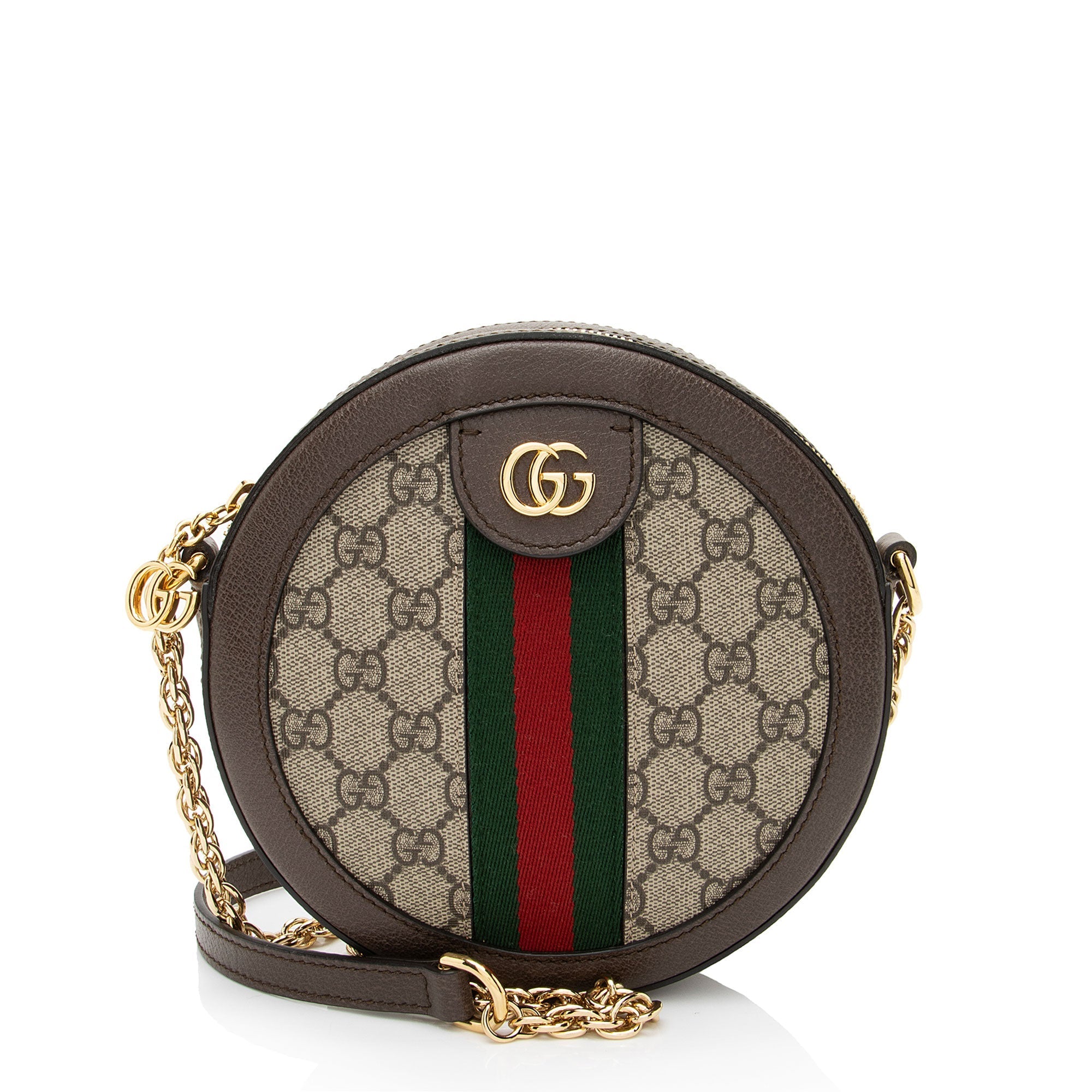Gucci GG Supreme Ophidia Round Mini Shoulder Bag