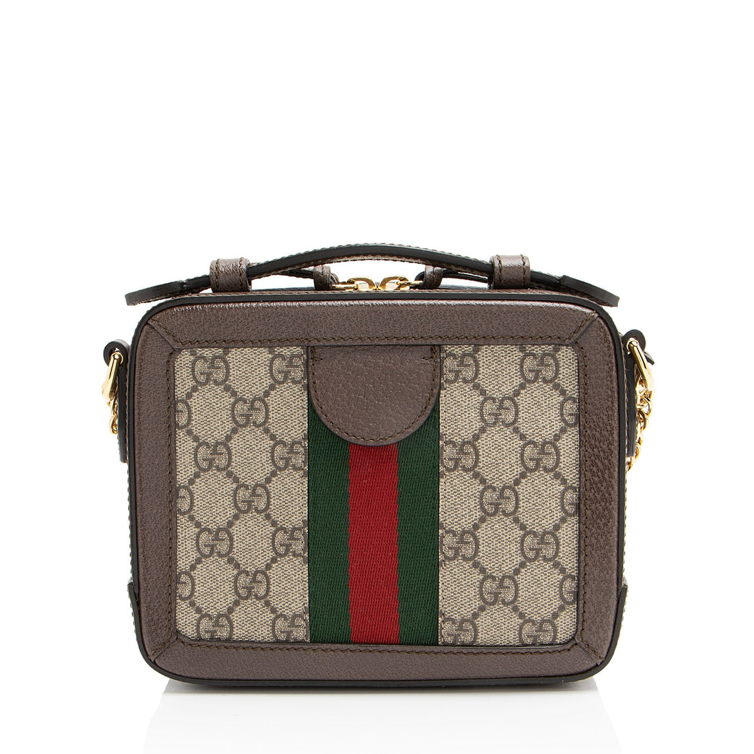 Gucci GG Supreme Ophidia Top Handle Mini Chain Shoulder Bag