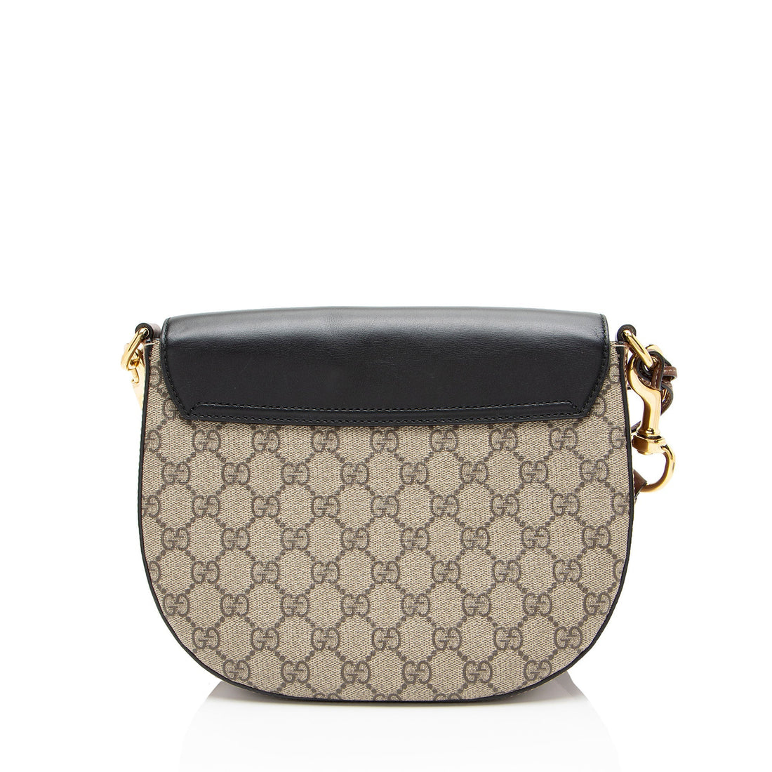 Gucci GG Supreme Padlock Saddle Medium Shoulder Bag