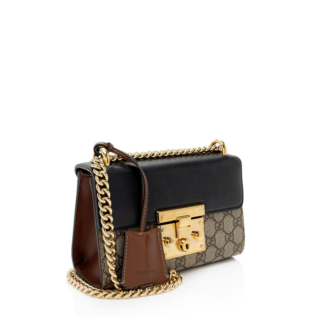 Gucci GG Supreme Padlock Small Shoulder Bag (SHF-pQQH48)