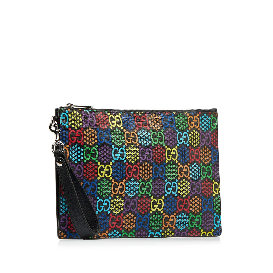 Gucci GG Supreme Psychedelic Zip Clutch (SHG-9nqASI)