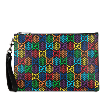 Gucci GG Supreme Psychedelic Zip Clutch (SHG-BbyHzE)