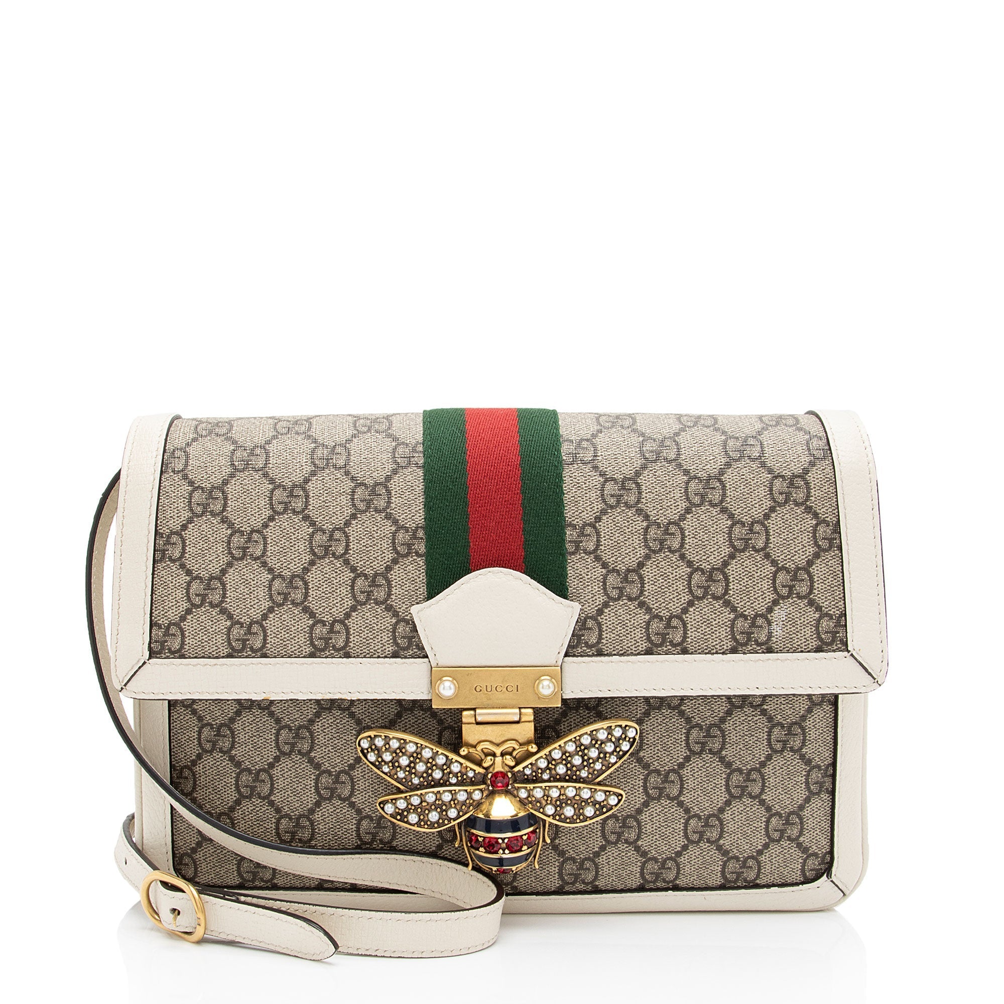 Gucci GG Supreme Queen Margaret Medium Shoulder Bag (SHF-ru59Pg)