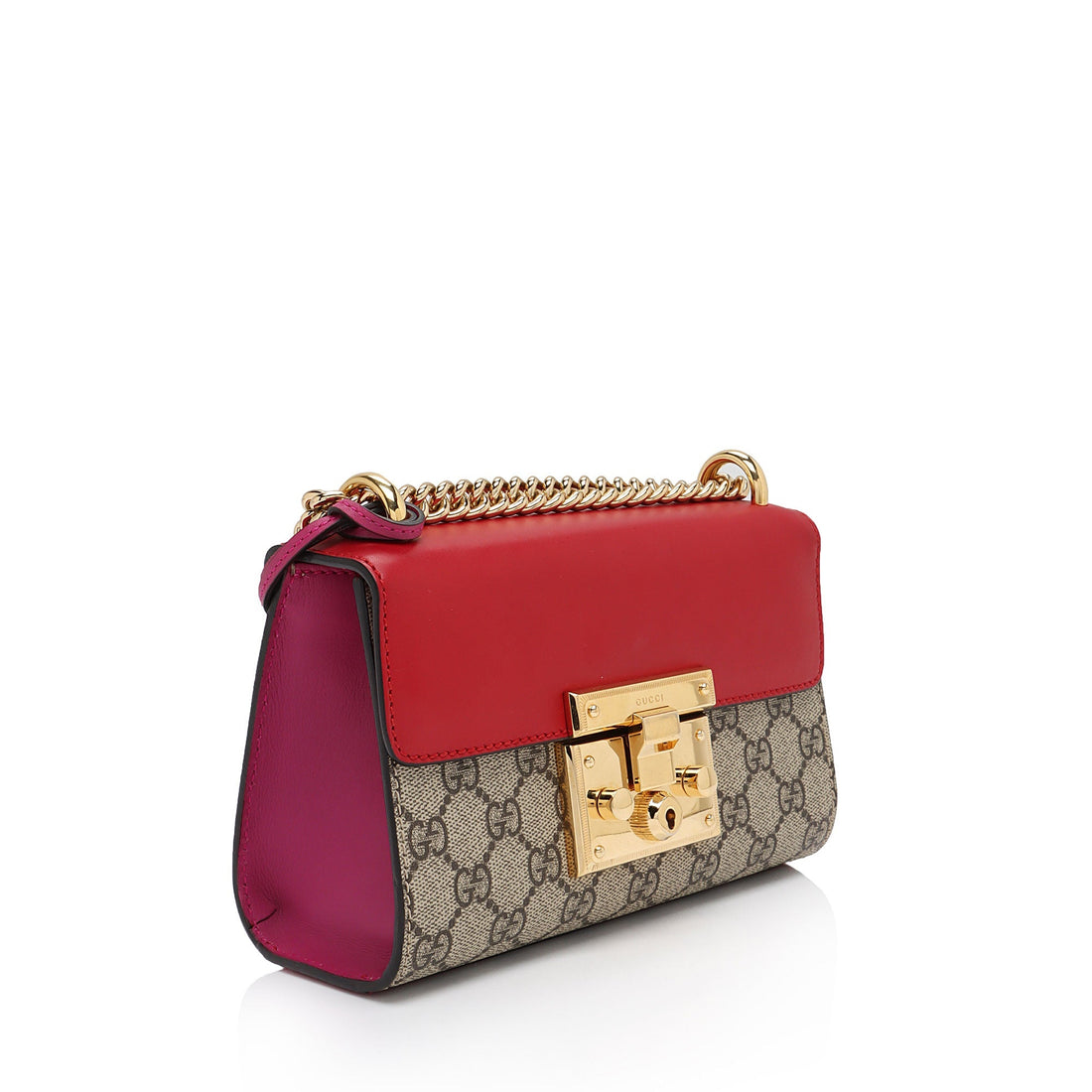 Gucci GG Supreme Small Padlock Shoulder Bag (SHF-121XFL)