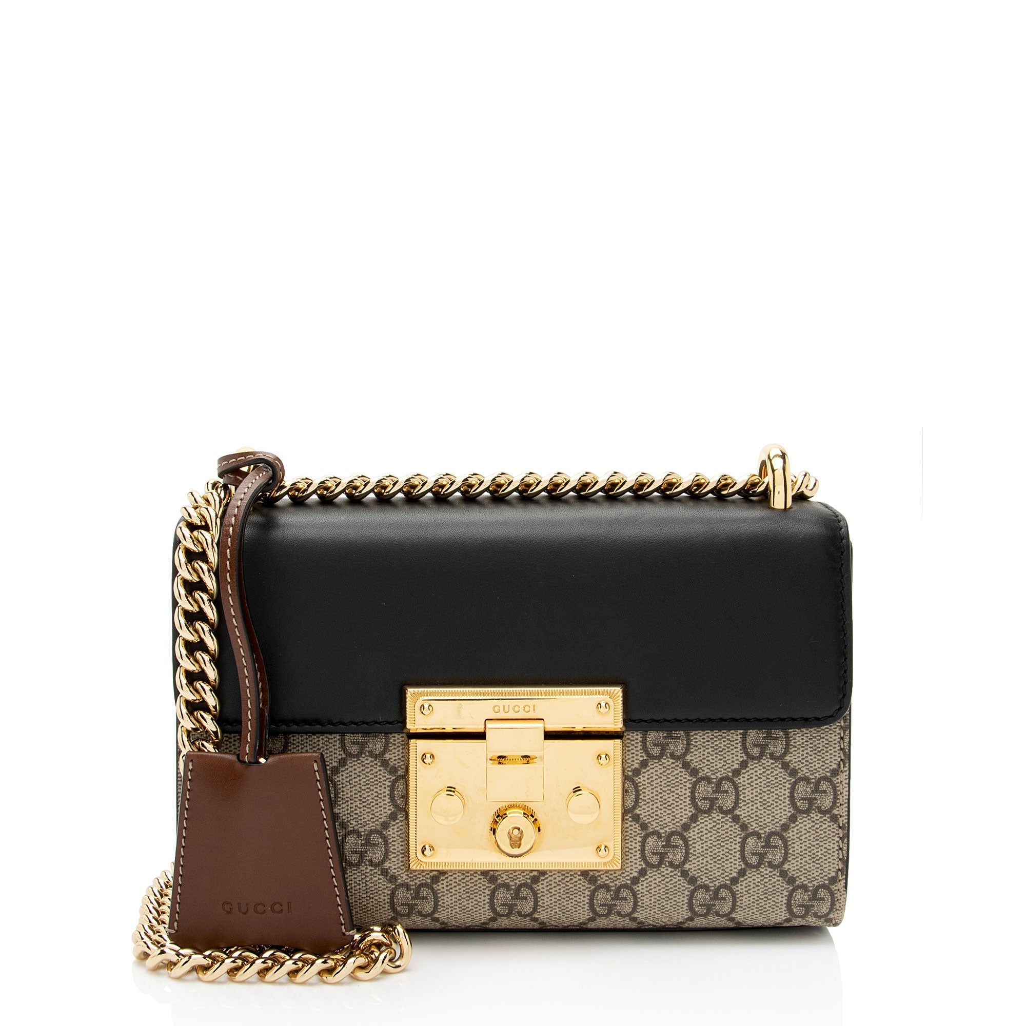 Gucci GG Supreme Small Padlock Shoulder Bag (SHF-rqVDip)
