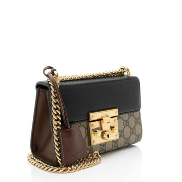 Gucci GG Supreme Small Padlock Shoulder Bag