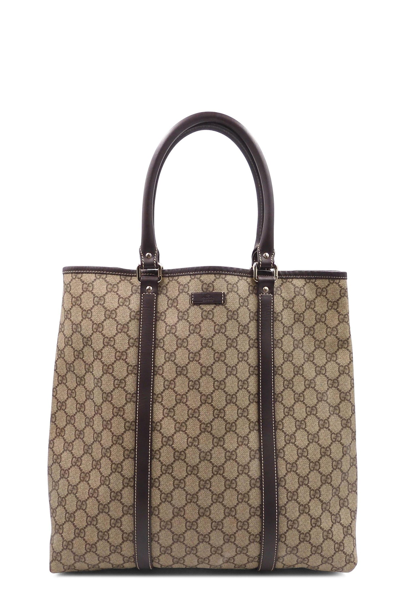 GG Supreme Tall Tote Brown