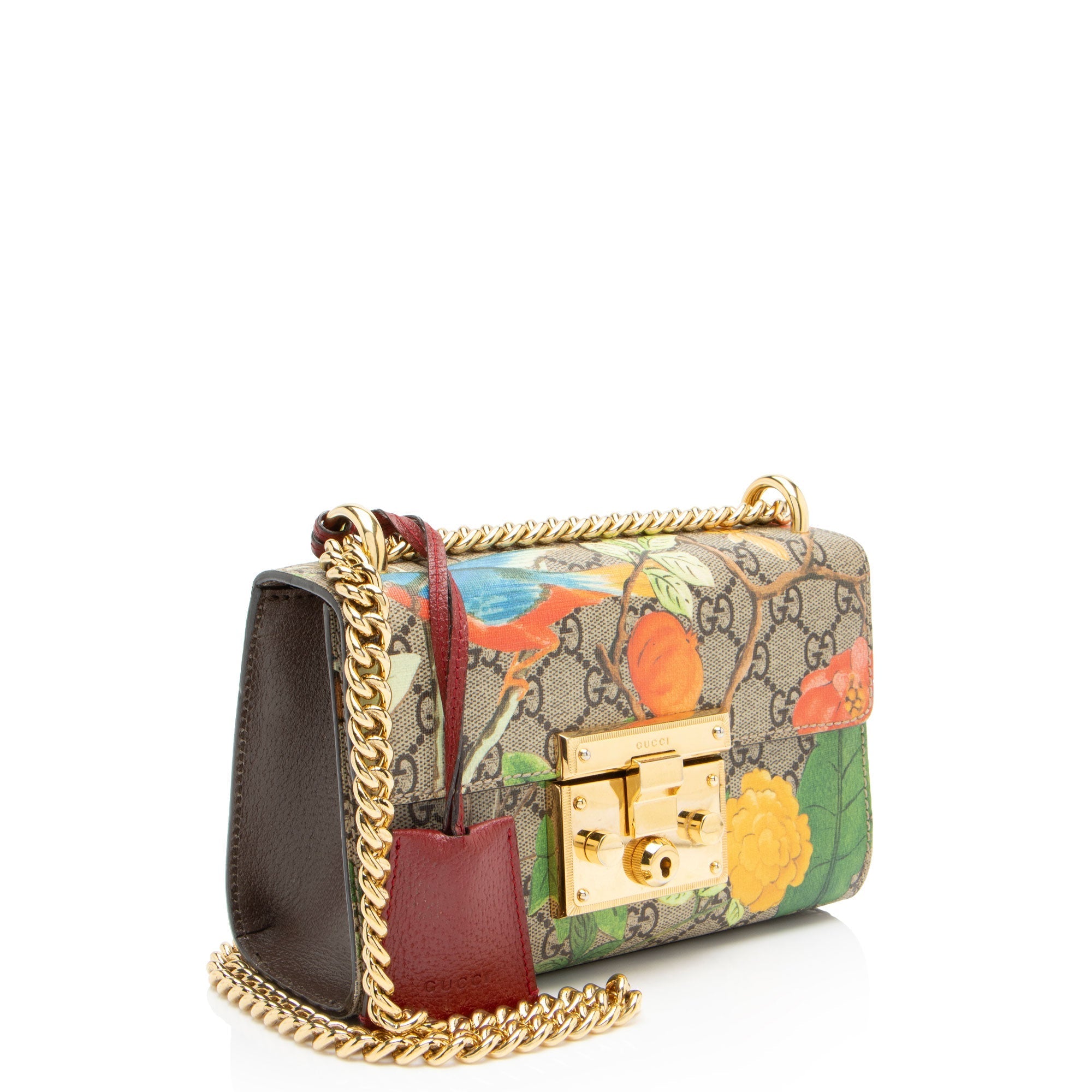 Gucci GG Supreme Tian Padlock Small Shoulder Bag