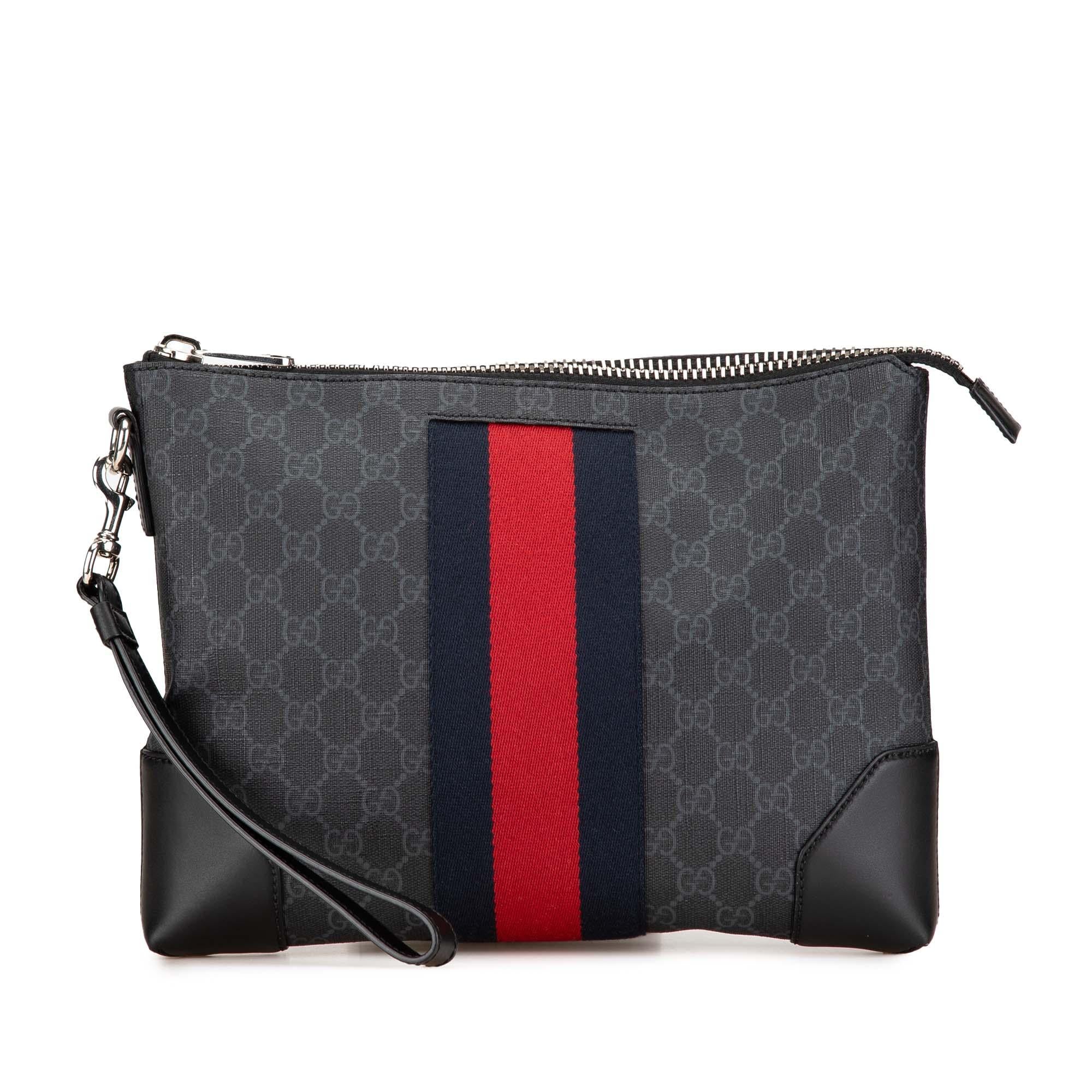 Gucci GG Supreme Web Clutch