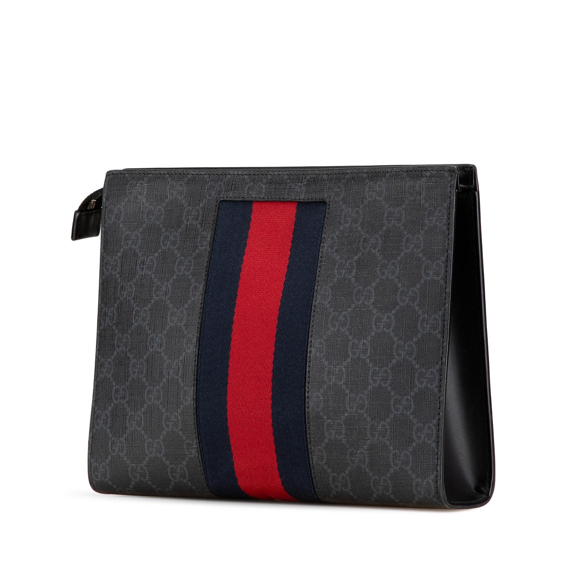 Gucci GG Supreme Web Clutch