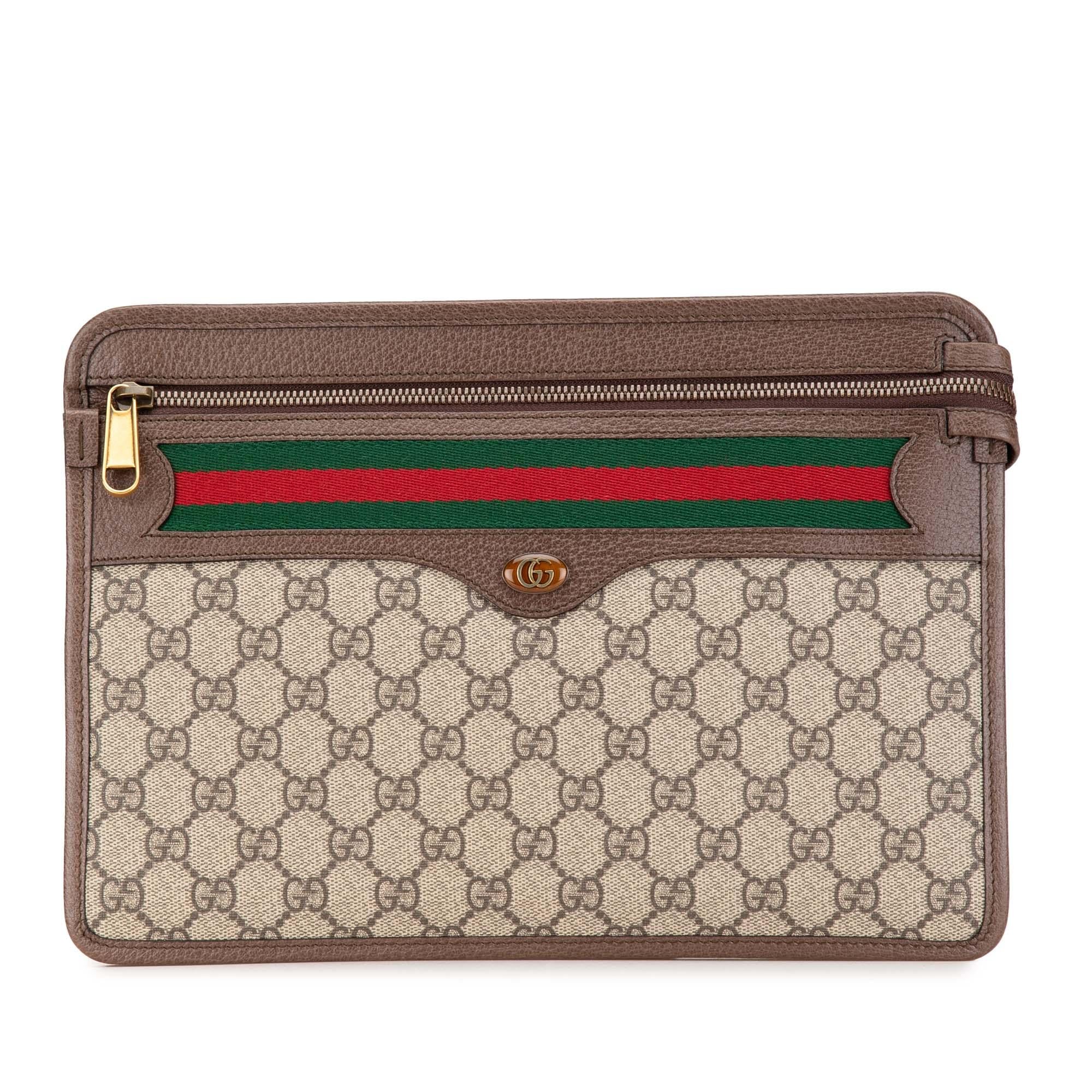 Gucci GG Supreme Web Ophidia Clutch