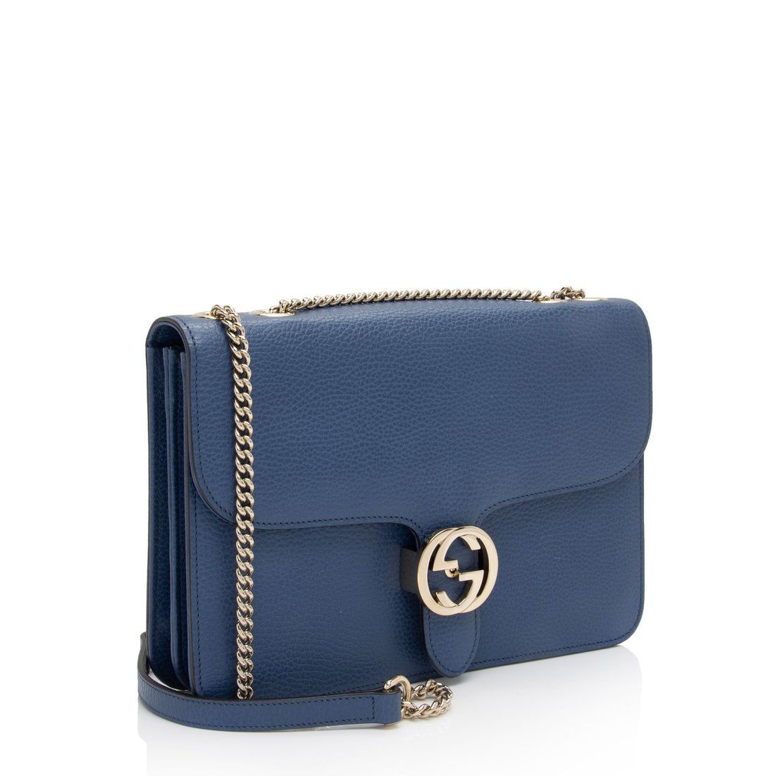 Gucci Leather Interlocking G Medium Shoulder Bag (SHF-zDeXwf)