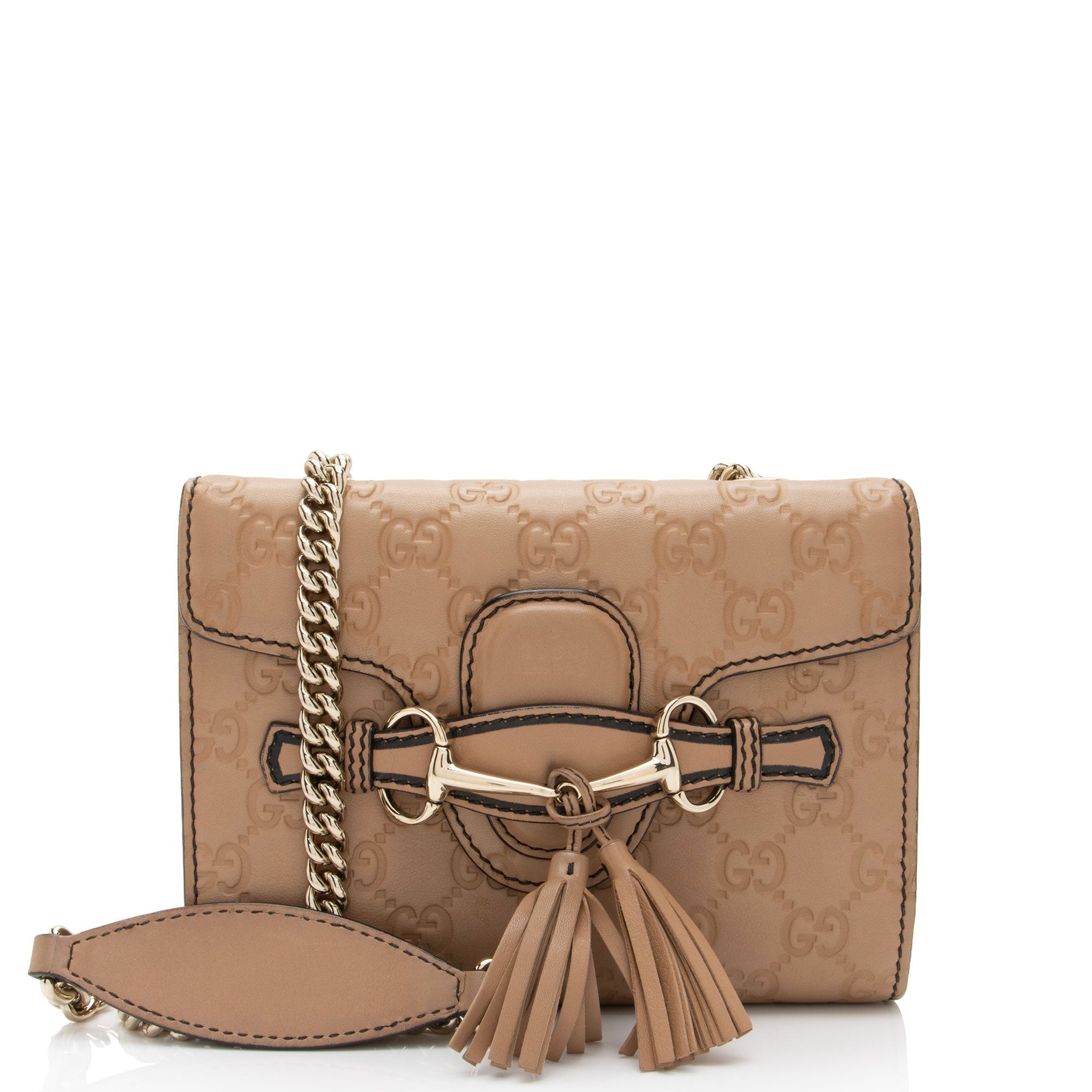 Gucci Guccissima Leather Emily Mini Shoulder Bag (SHF-deNbDS)