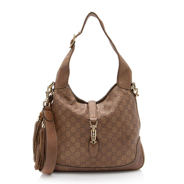 Gucci Guccissima Leather New Jackie Shoulder Bag (SHF-X3hb0o)