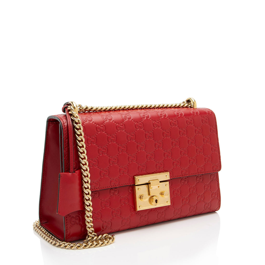 Gucci Guccissima Leather Padlock Medium Shoulder Bag (SHF-83LvCg)