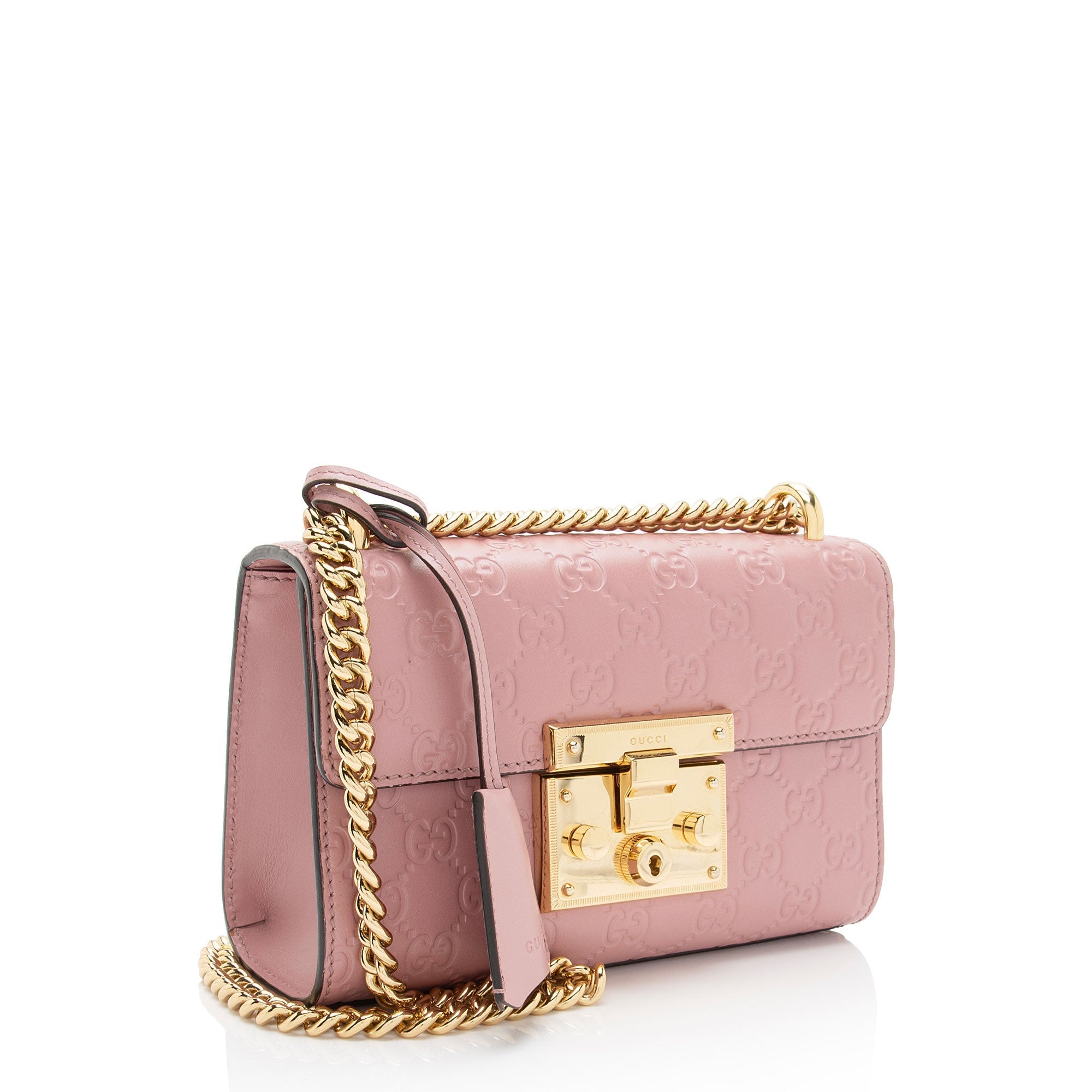 Gucci Guccissima Leather Padlock Small Shoulder Bag