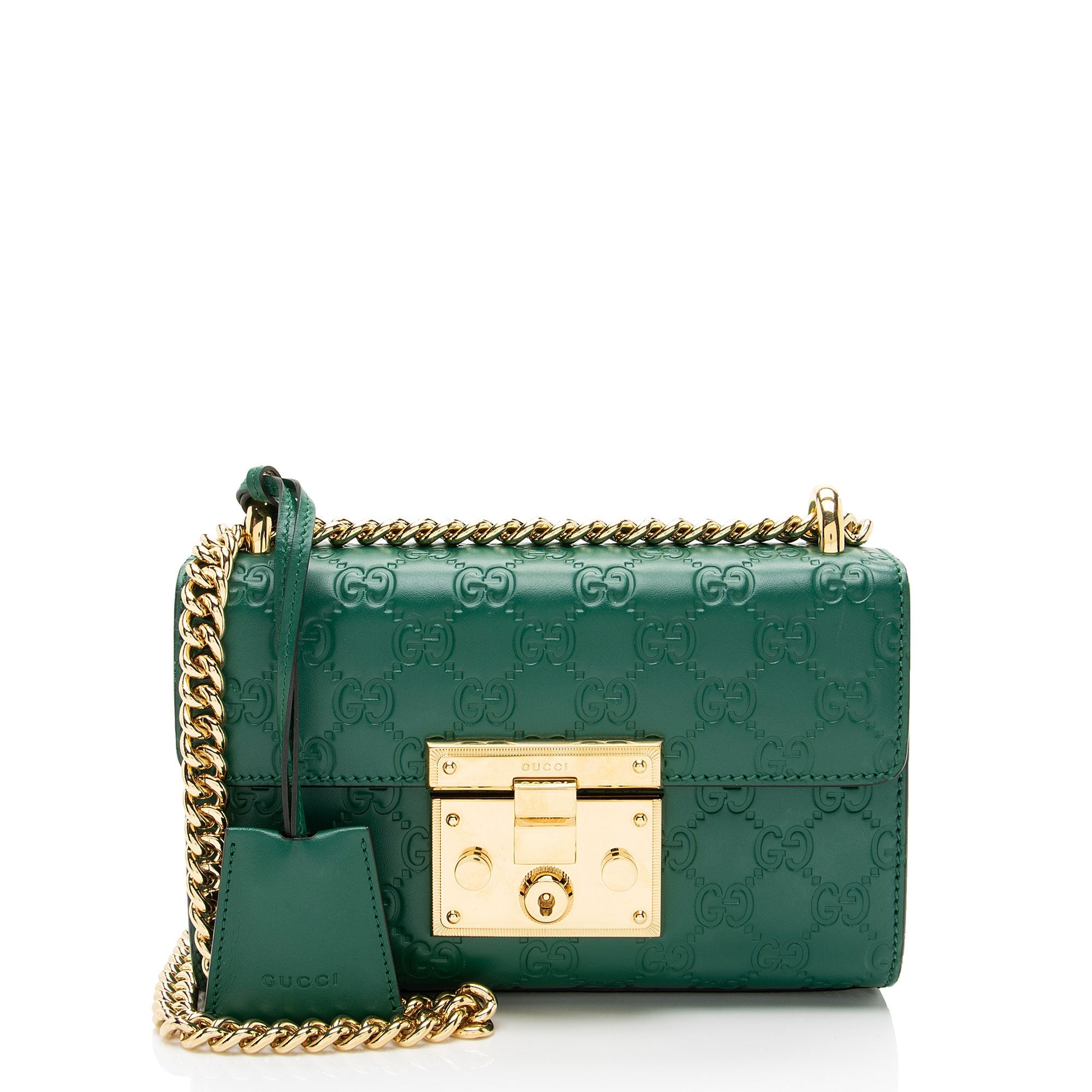 Gucci Guccissima Leather Padlock Small Shoulder Bag