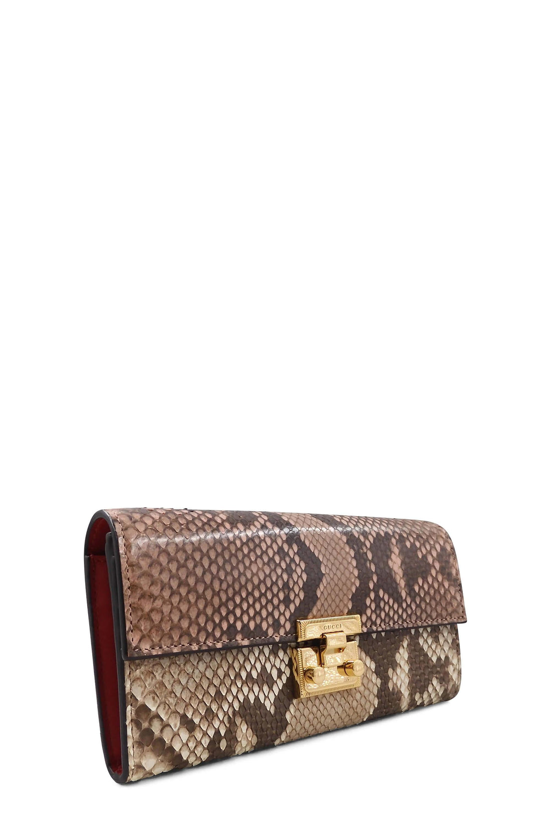 Lady Lock Wallet on Chain Python  Brown
