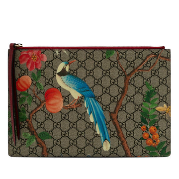 Gucci Large GG Supreme Tian Clutch