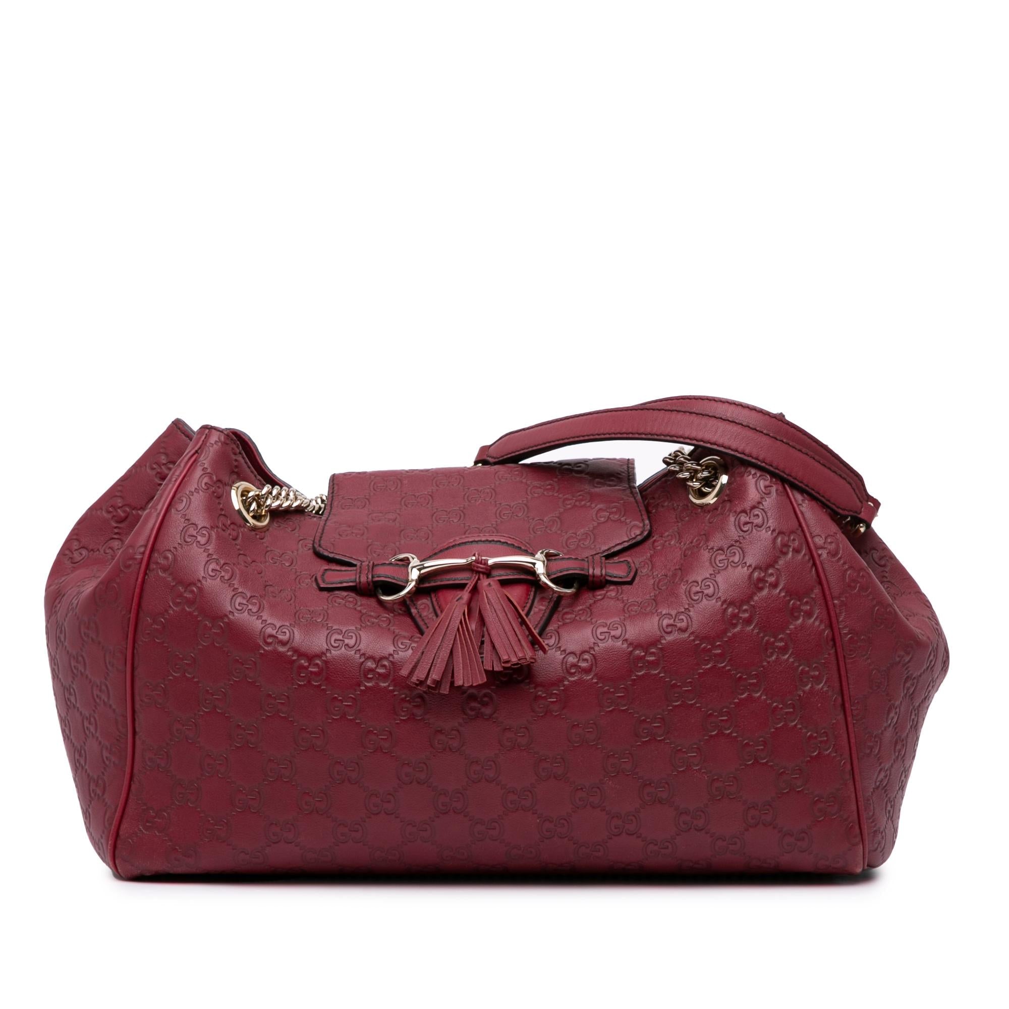 Gucci Large Guccissima Emily Chain Shoulder Bag