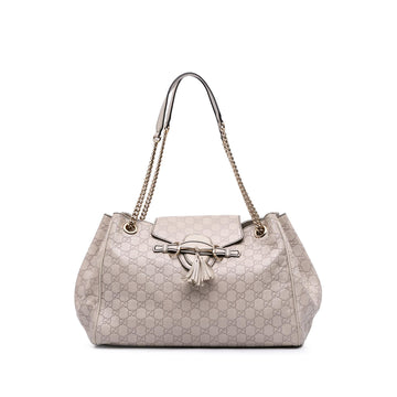 Gucci Large Guccissima Emily Chain Shoulder Bag