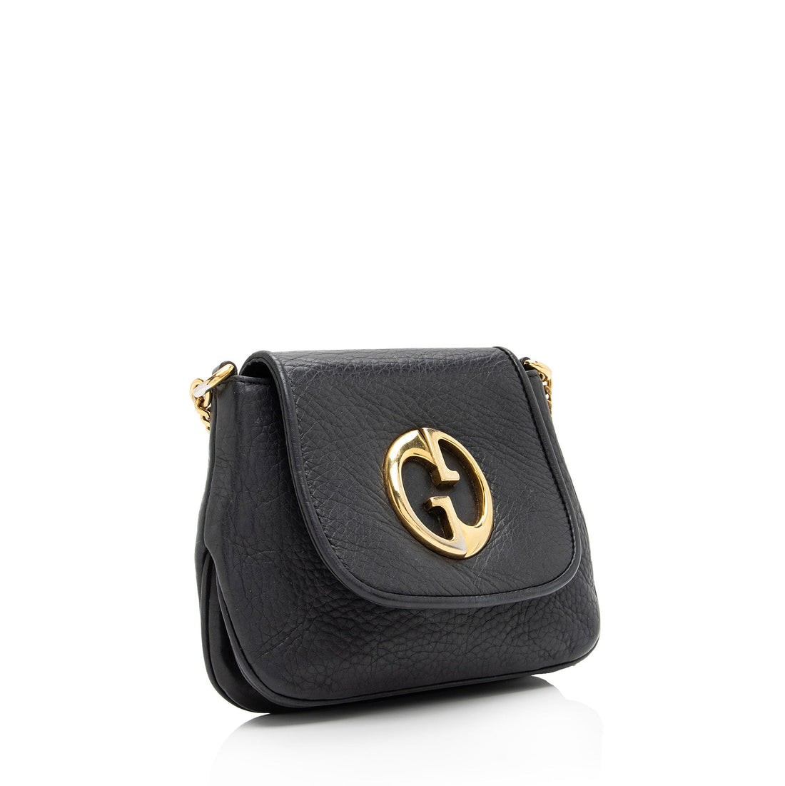 Gucci Leather 1973 Small Shoulder Bag (SHF-gAxB39)