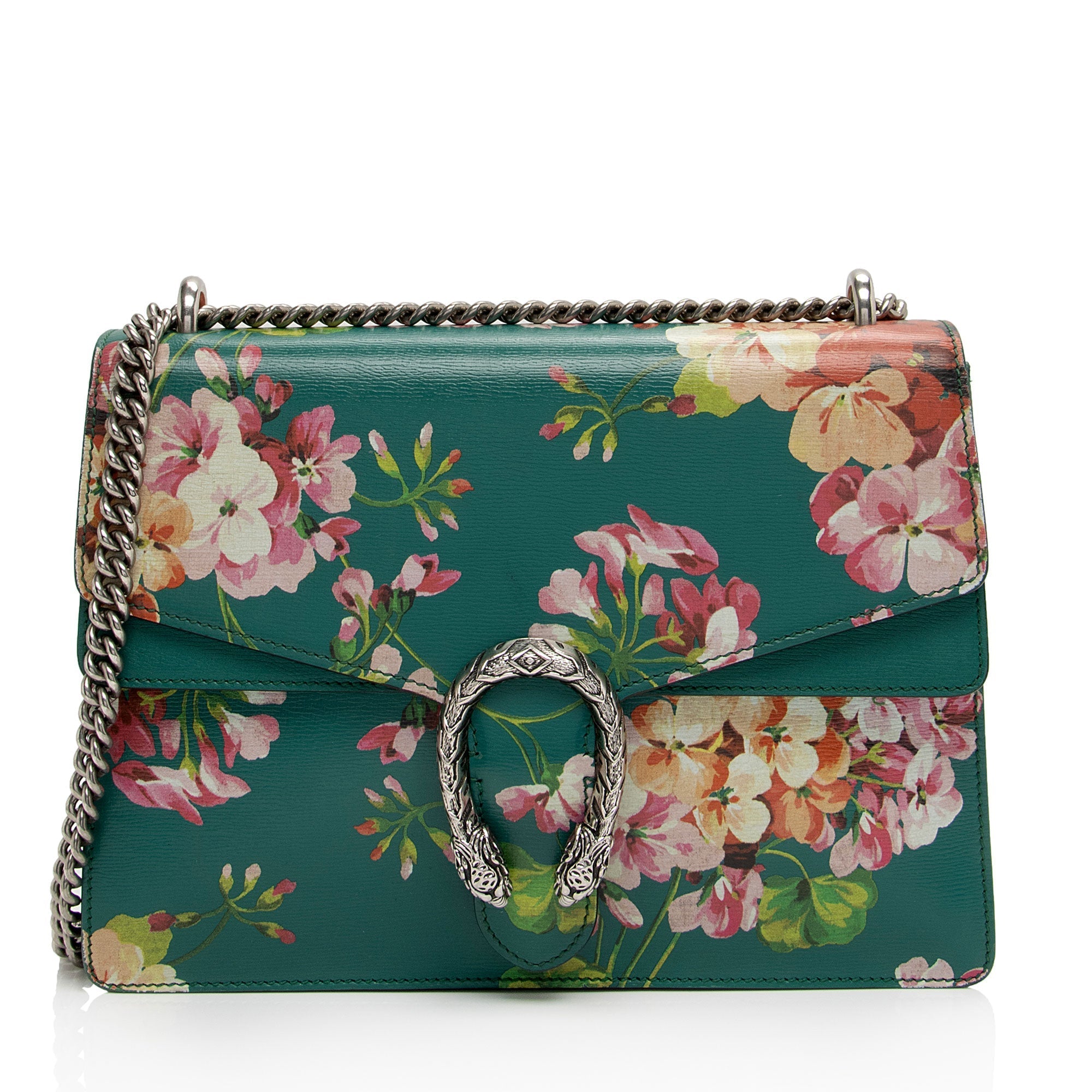Gucci Leather Blooms Dionysus Medium Shoulder Bag (SHF-XlECb6)