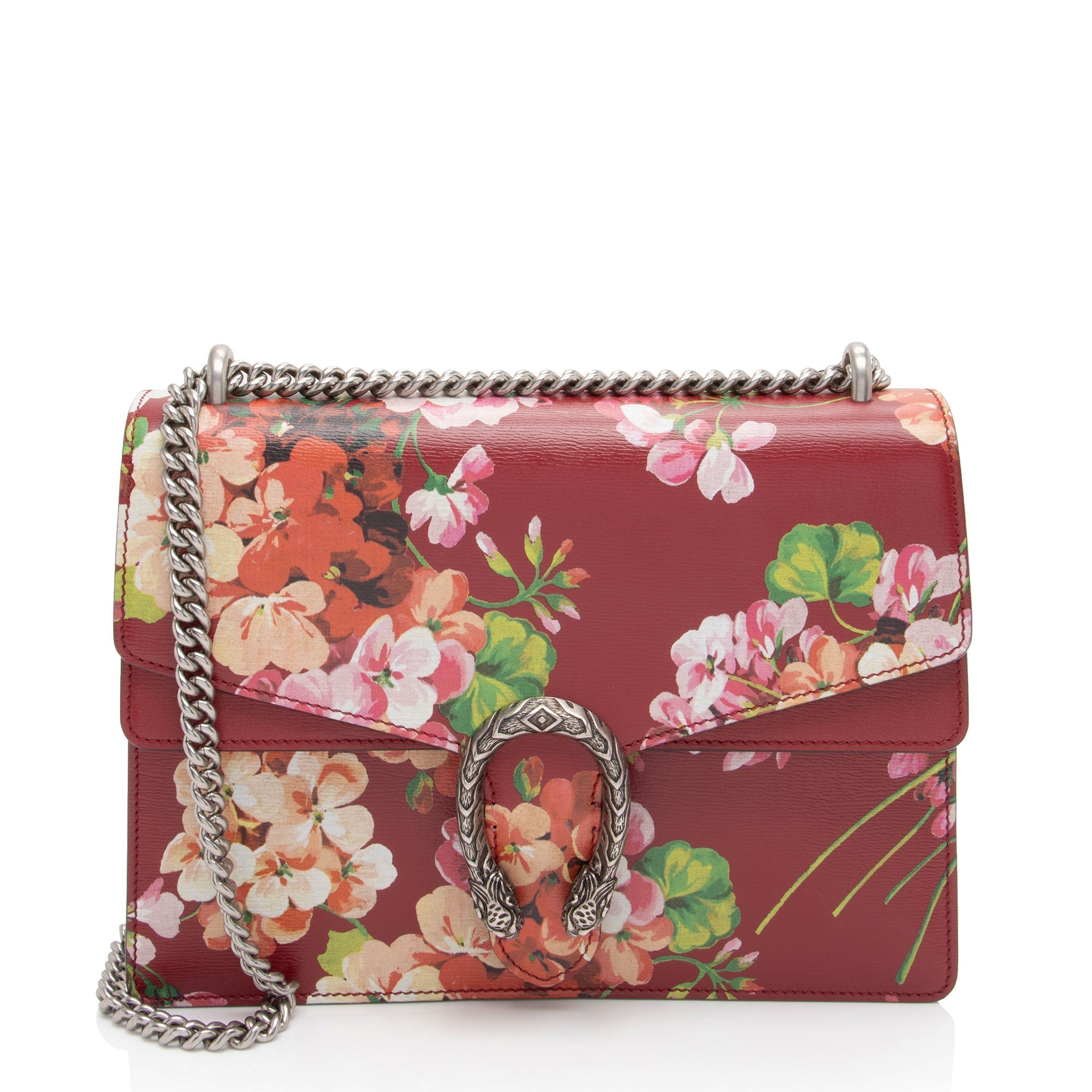 Gucci Leather Blooms Dionysus Medium Shoulder Bag (SHF-D75hzU)