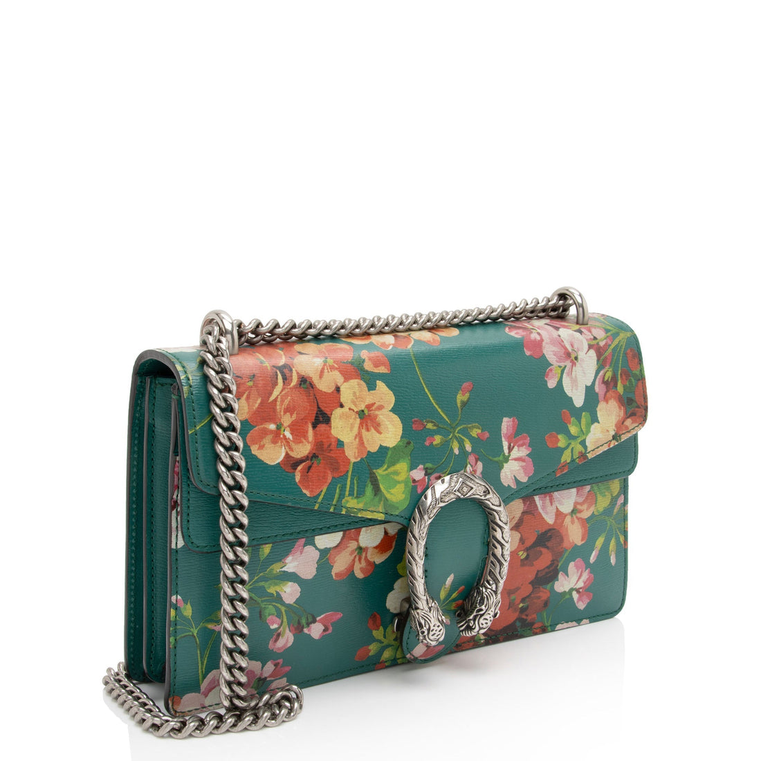 Gucci Leather Blooms Dionysus Small Shoulder Bag (SHF-eCnDiD)