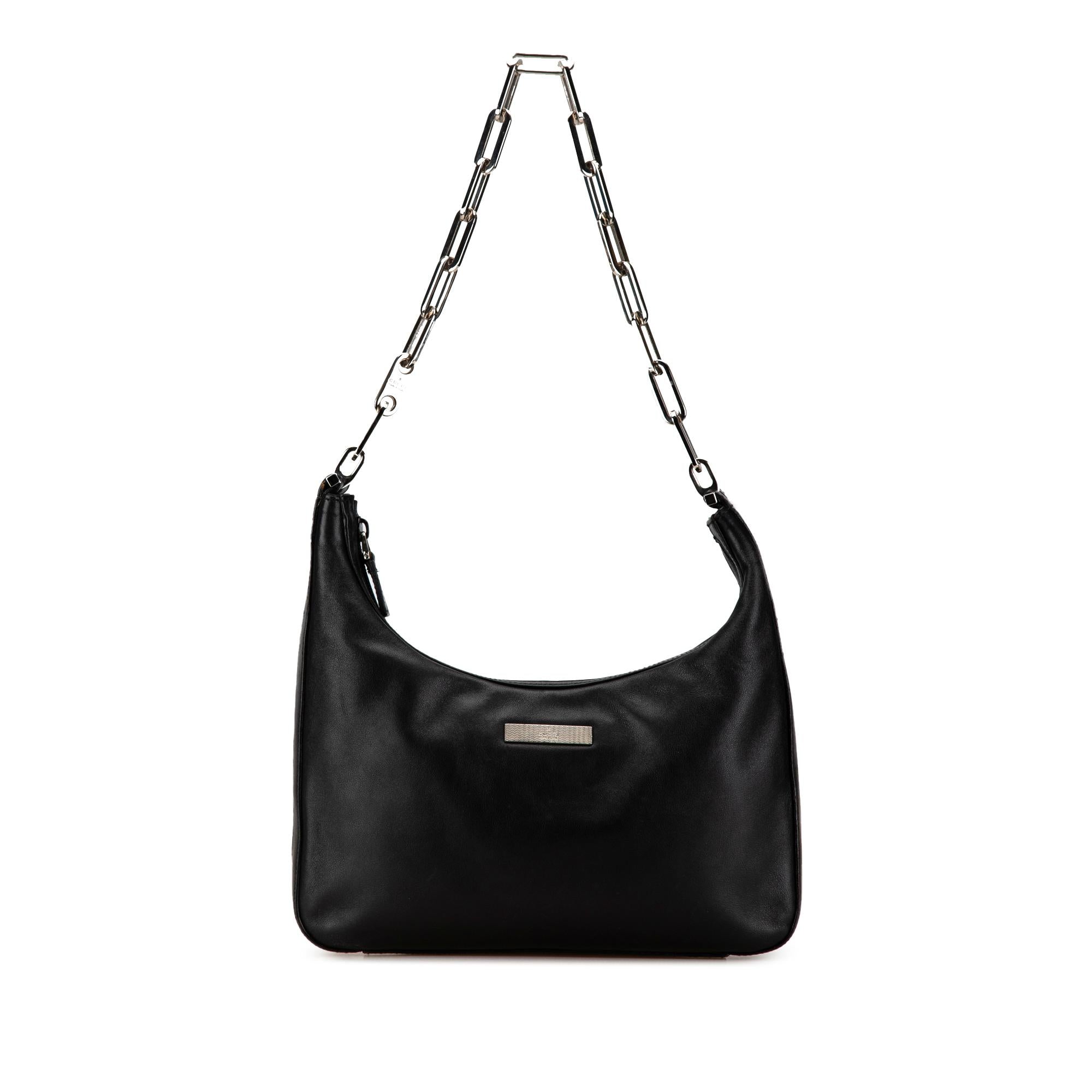 Gucci Leather Chain Shoulder Bag (SHG-5fRLeA)