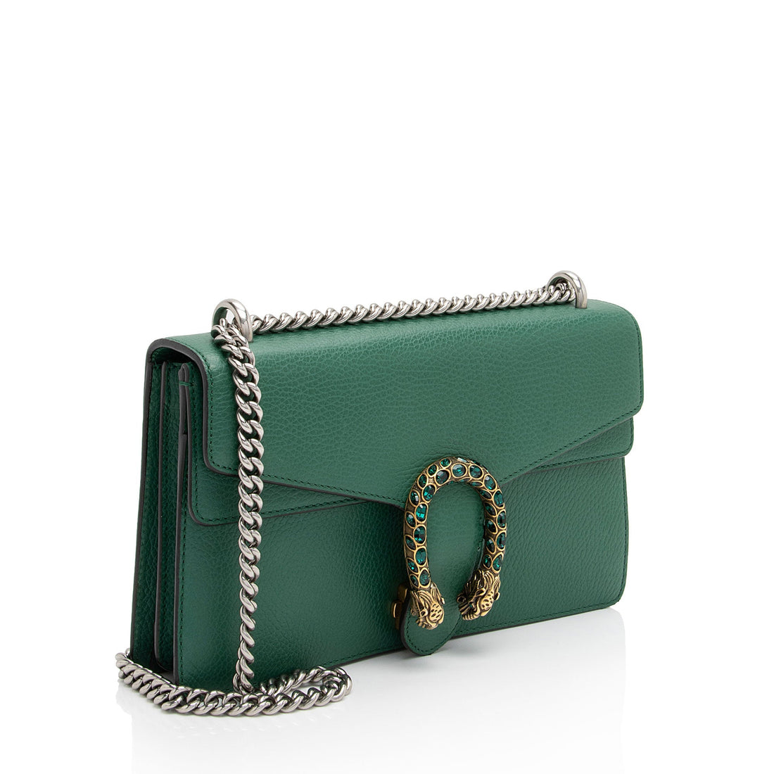 Gucci Leather Crystal Dionysus Small Shoulder Bag (SHF-0jMRJC)