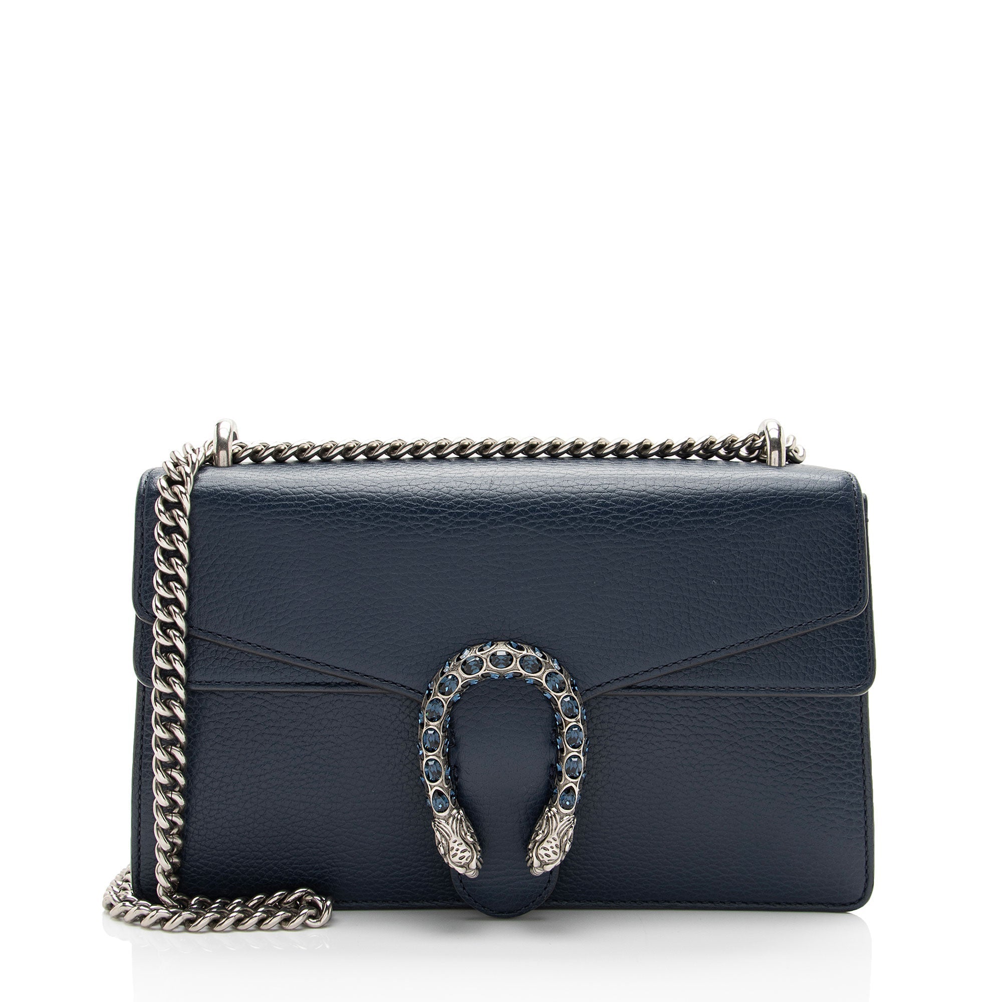 Gucci Leather Crystal Dionysus Small Shoulder Bag (SHF-dZNU4q)