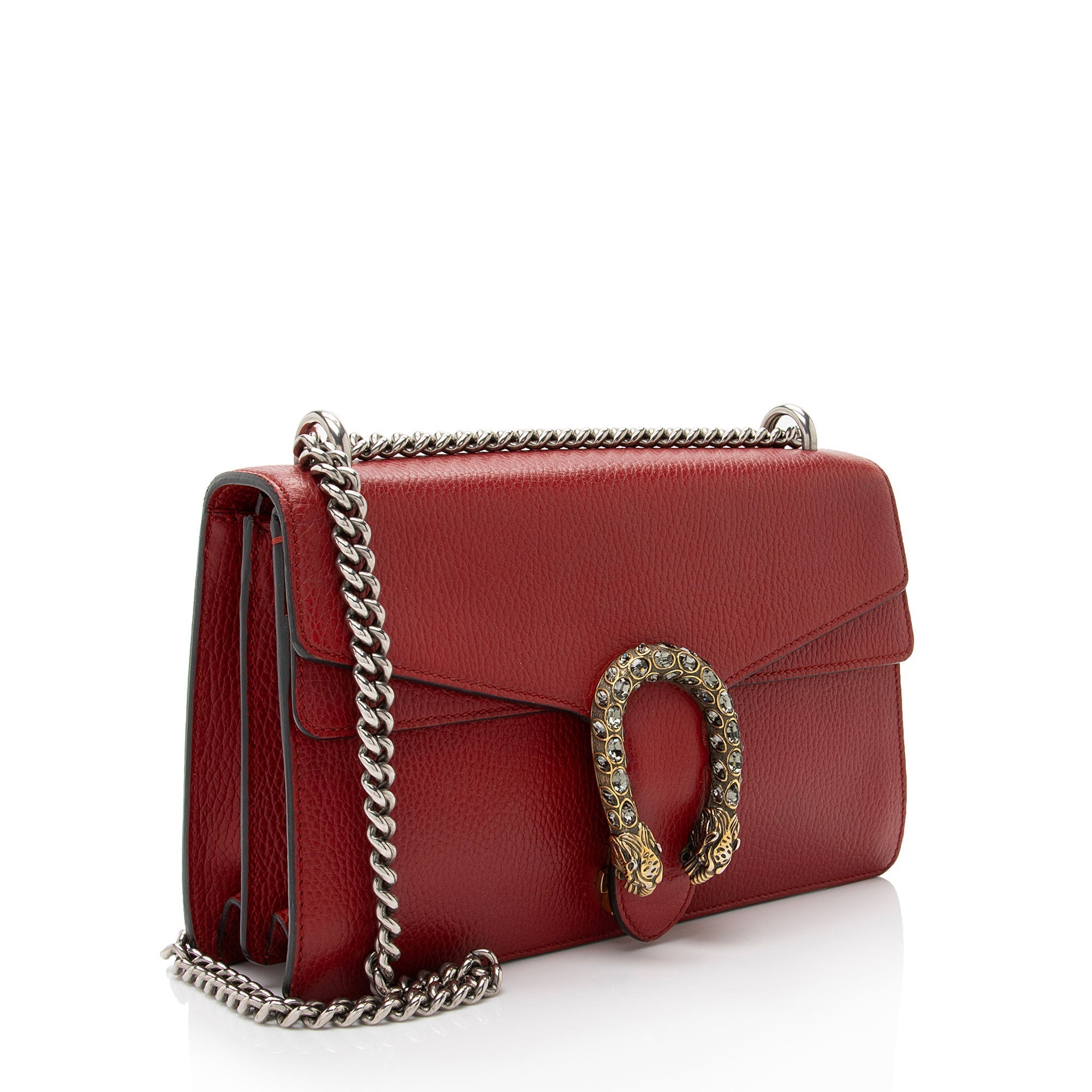 Gucci Leather Crystal Dionysus Small Shoulder Bag