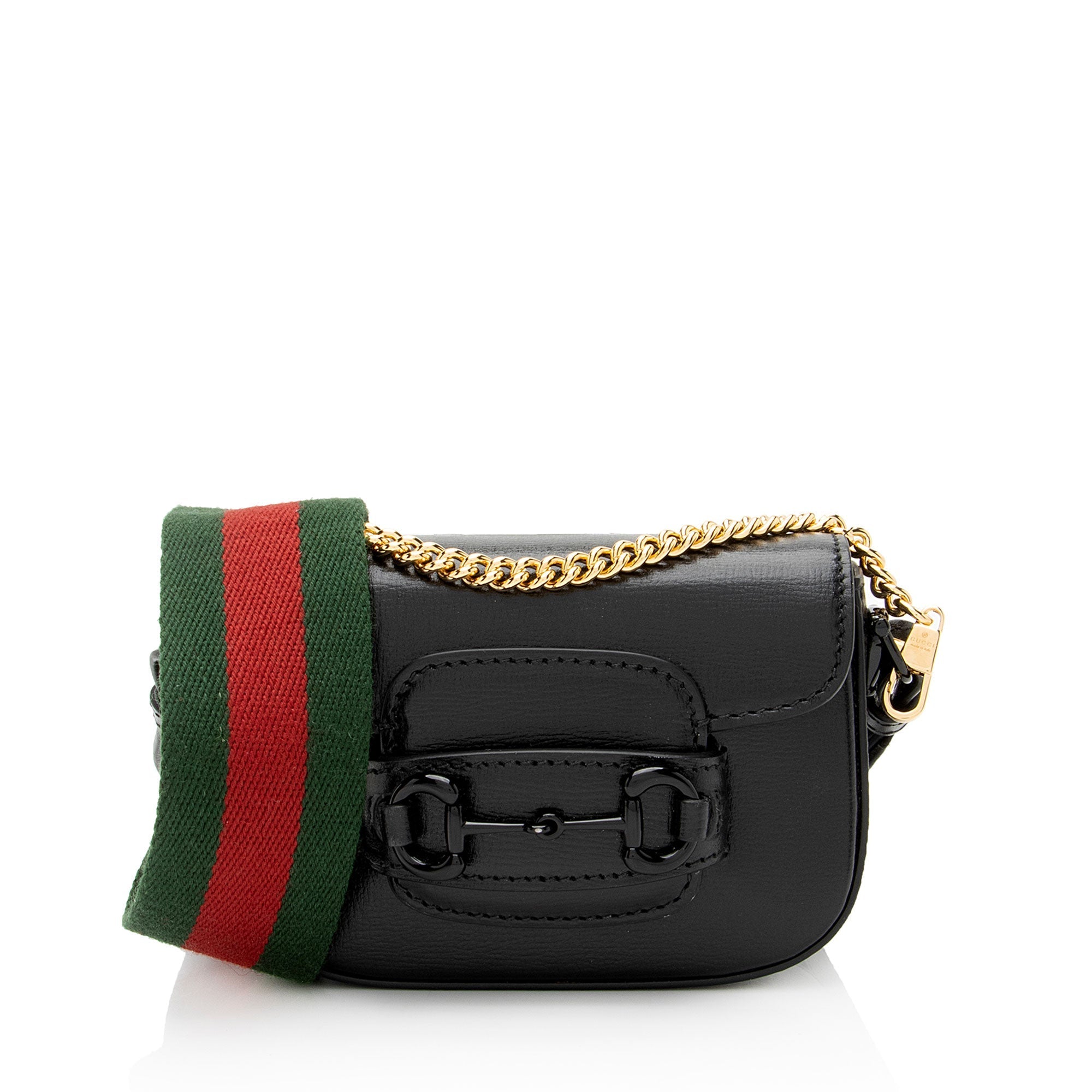 Gucci Leather Horsebit 1955 Super Mini Shoulder Bag