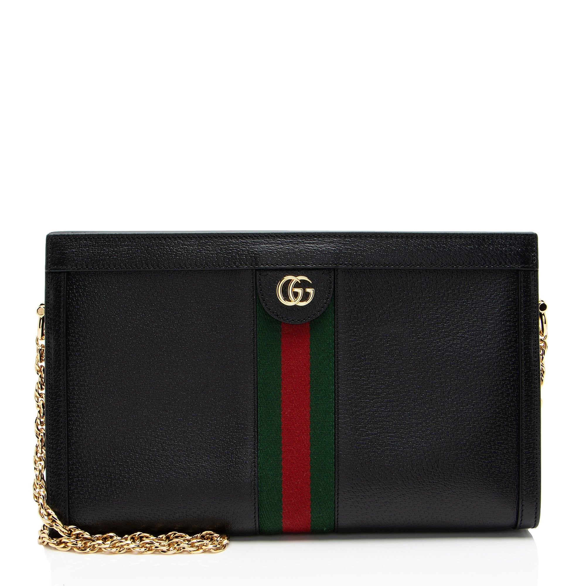 Gucci Leather Ophidia Medium Shoulder Bag (SHF-o8t9MR)