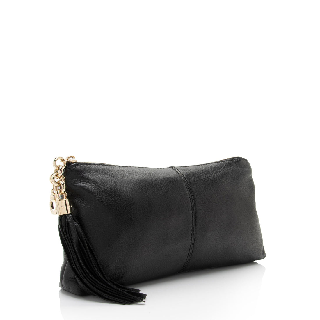 Gucci Leather Sienna Tassel Clutch (SHF-K7dFFR)