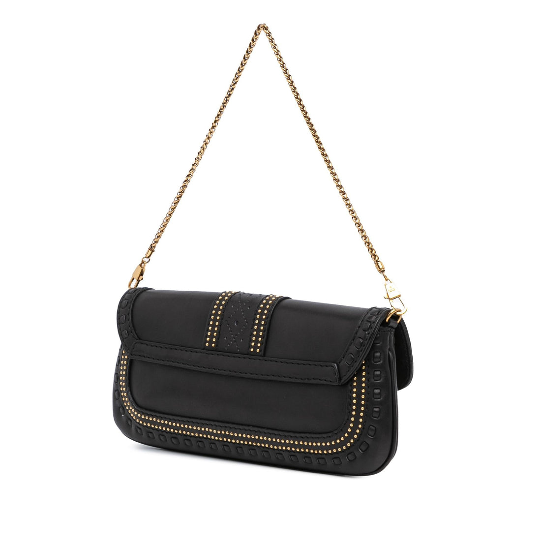 Gucci Leather Snaffle Bit Chain Shoulder Bag (SHG-wpK4Mh)